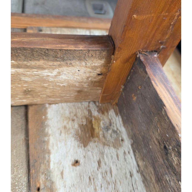 Antique Early American Primitive Chestnut Farmhouse Dining Table, Circa 1800 For Sale - Image 16 of 18