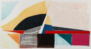 Large Susan Crile Expansion 1981 Modern Abstract Signed Lithograph
