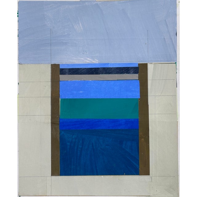 Discover the allure of contemporary art with this stunning 10x12" original collage painting, expertly crafted to bring...