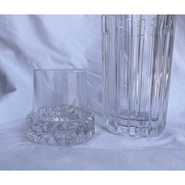 Late 20th Century Tiffany & Co. Crystal Carafe with Tumbler Set For Sale - Image 9 of 9