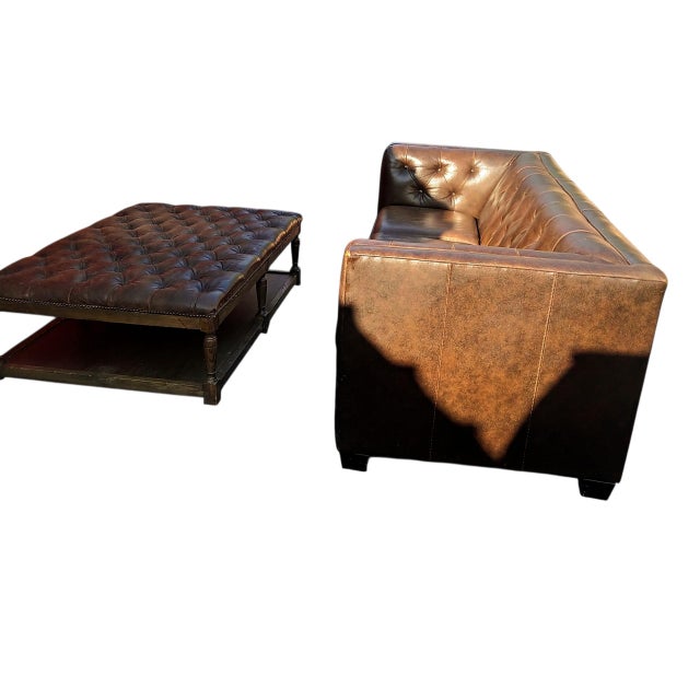 NOTE Ottoman listed and sold separately! Key Features Premium Materials: Upholstered in full-grain pure-aniline Italian...