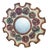 Vintage Italian Convex Mirror, 1960s For Sale