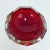 Italian Faceted Red Murano Glass Ashtray by Flavio Poli, 1950s For Sale - Image 6 of 8