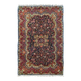 Vintage Sarouk (One of Pair) Rug 4'4'' X 6'10'' For Sale