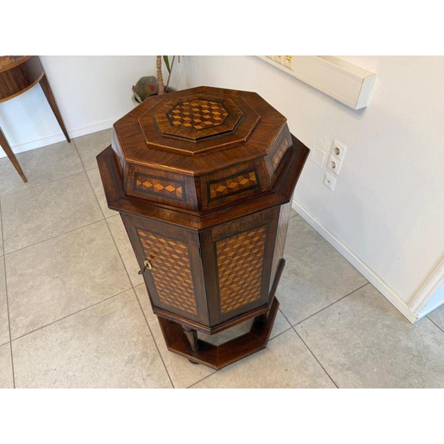 Antique Biedermeier Inlaid Bar For Sale - Image 10 of 18