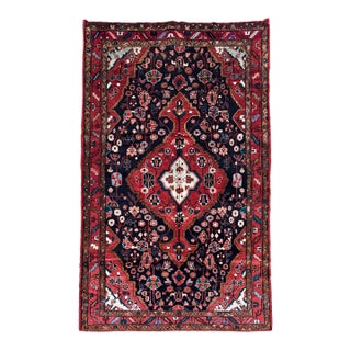 Antique Persian Nahavand Hand-Knotted Rug 5'0" X 9'7" For Sale