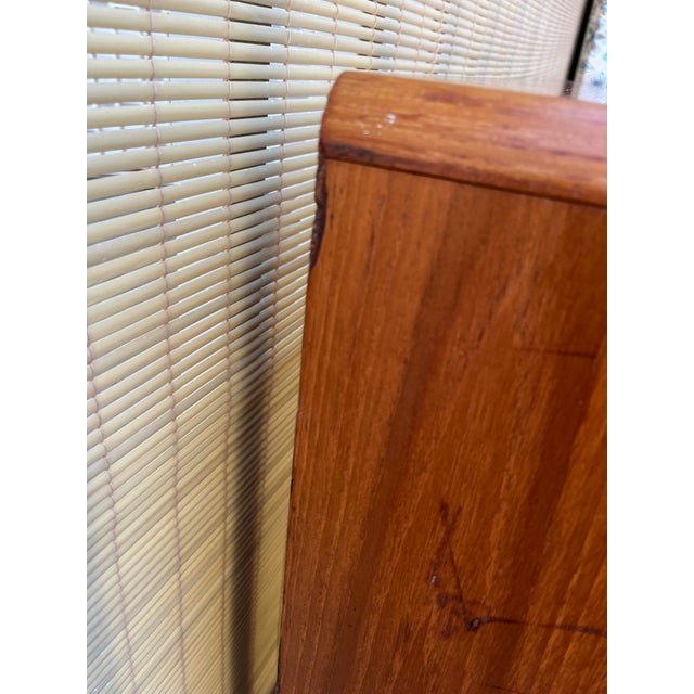 Midcentury Danish Modern Teak Credenza Sideboard by Sannemannn Mobler, Denmark. Circa 1980s For Sale - Image 12 of 18