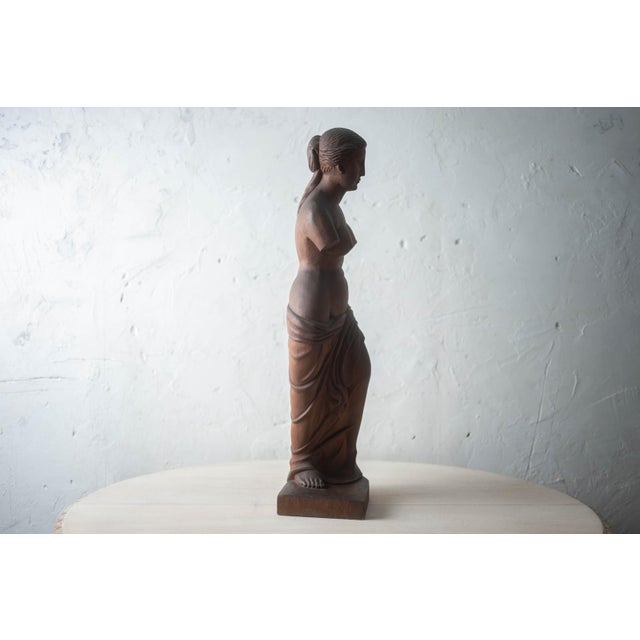 Carved Wood Venus, Mid 20th Century For Sale - Image 4 of 18