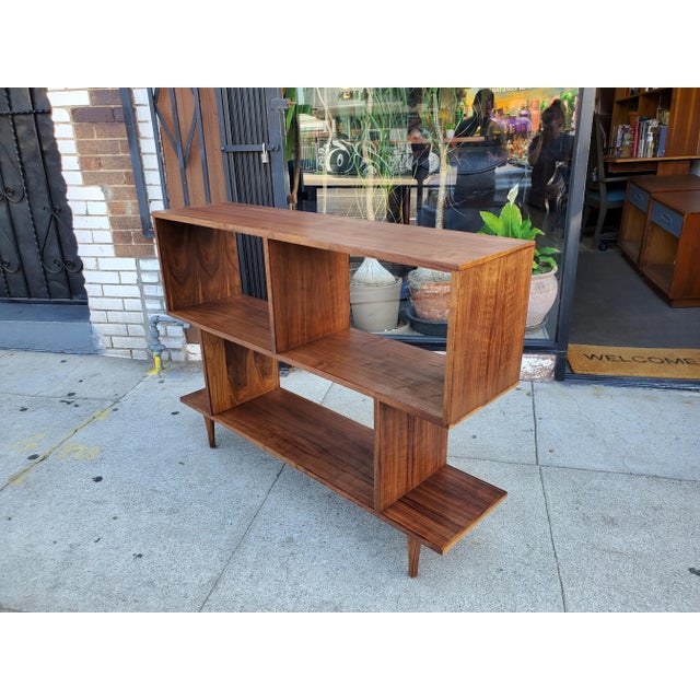 Sao Paulo Walnut Bookcase For Sale - Image 11 of 13