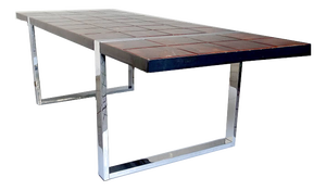 Large Vintage Space Age Ceramic Tiles Table from Belarti