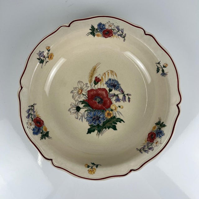 Agreste Saladier Plate Sarreguemines, 1930s For Sale - Image 6 of 8