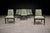 Cimo, Brazil, 1950s — Set of 8 Dining Chairs in Hardwood With Dusty Olive Mohair & Jacarandá Backs (2 Armchairs + 6 Side Chairs) For Sale - Image 12 of 16