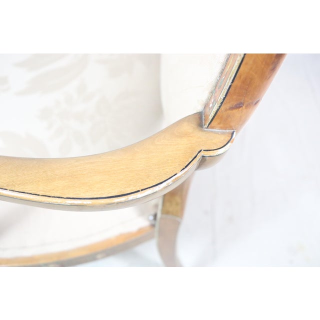English Edwardian Period Oval Back Settee For Sale - Image 14 of 14
