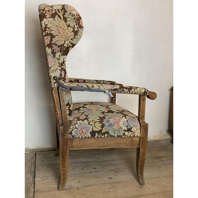 Biedermeier Chair with Adjustable Backrest For Sale - Image 3 of 8