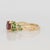 Purple 1.1Ct Purple Sapphire Ring With Natural Tsavorite Accents: Solid 14k Gold, 7mm, Size 6.75 For Sale - Image 8 of 9