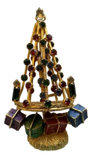 Warner 3 Dimensional Christmas Tree Pin