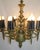 Antique French Bronze Chandelier Ceiling Light Fixture With Torchiere Arms, Rewired For Sale - Image 4 of 11