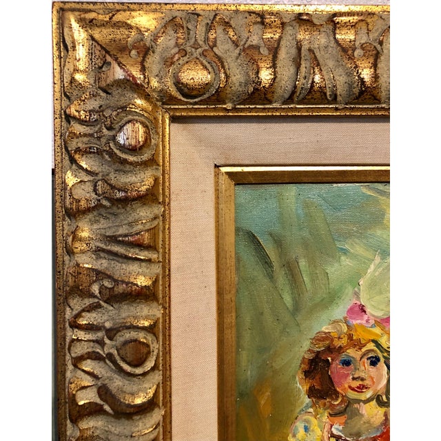 Walter Spitzer, Polish French Jewish Artist Oil Painting Girl with Doll, School of Paris Judaica, 1967 For Sale - Image 9 of 10