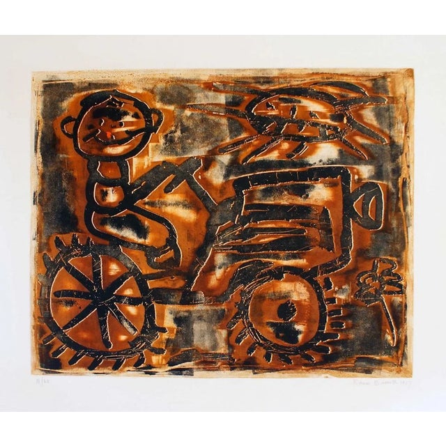 Farmer - Original Lithograph by Renzo Bussotti - 1963 1963 For Sale