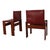 English Red Leather Monk Chairs by Afra & Tobia Scarpa for Molteni, 1973, Set of 10 For Sale - Image 11 of 18