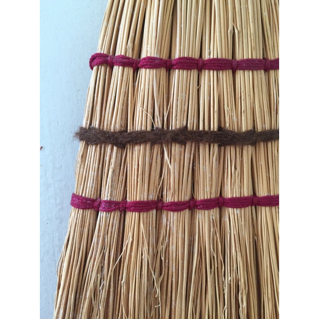 Antique Victorian Hearth Whisk Broom With Hand Forged Iron Hook Handle For Sale - Image 9 of 10