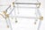 Maison Jansen Set of 3 Chrome & Brass Glass Tops End Nesting Side Lamp Tables MINT For Sale - Image 4 of 15