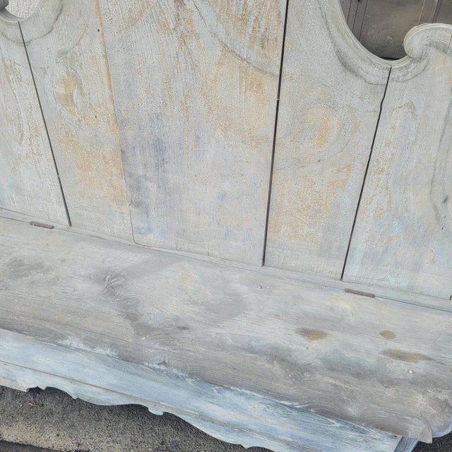 19th Century Wooden Castle Entrance Benches, Italy, Set of 4 For Sale - Image 14 of 18