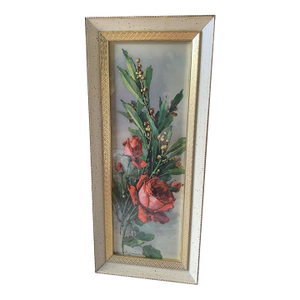 Vintage Catherine Klein Framed Lithograph Roses