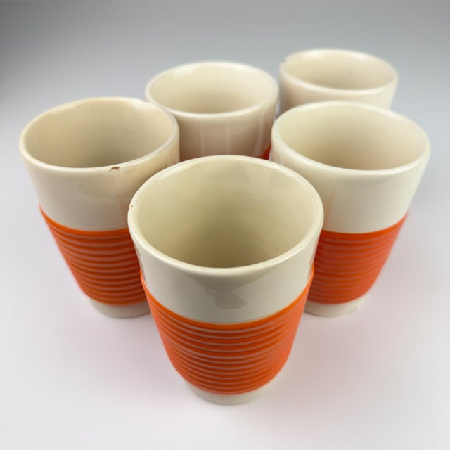 Vintage Water Set from Ceramiche Rometti Umbertide, Italy, 1930s, Set of 6 For Sale - Image 9 of 18