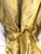 Gold Vintage Custom Silk Taffeta Stripe Gold Drapery Panels-A Set For Sale - Image 8 of 10