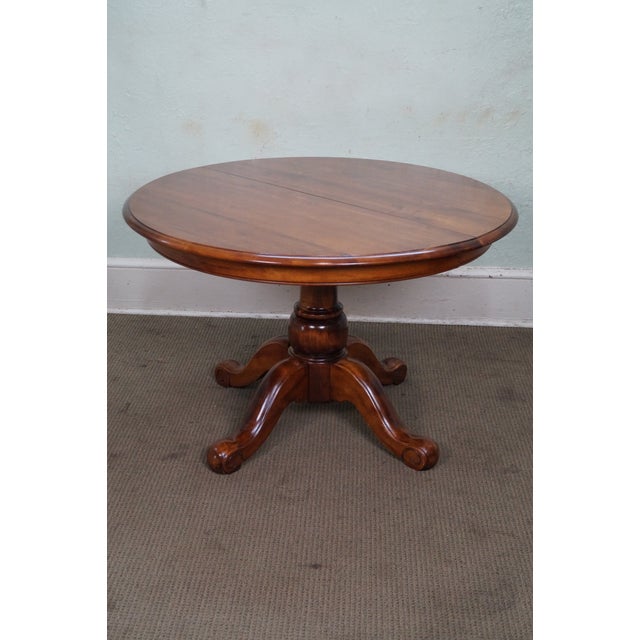 Ethan Allen Country Crossings Round Pedestal Dining Table For Sale - Image 10 of 10