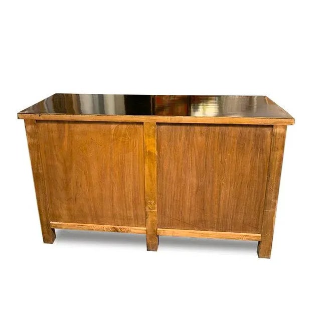 Shanxi Black Lacquer Hand Painted Elm Buffet Table For Sale In New York - Image 6 of 6