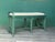 Coastal 1970s Palm Beach Style Green Lacquered Bench With Floral Upholstery For Sale - Image 3 of 10