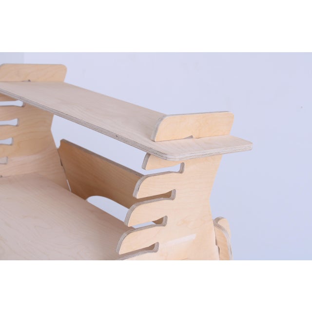 Natural Birch Multiplex Standing Desk For Sale - Image 14 of 18