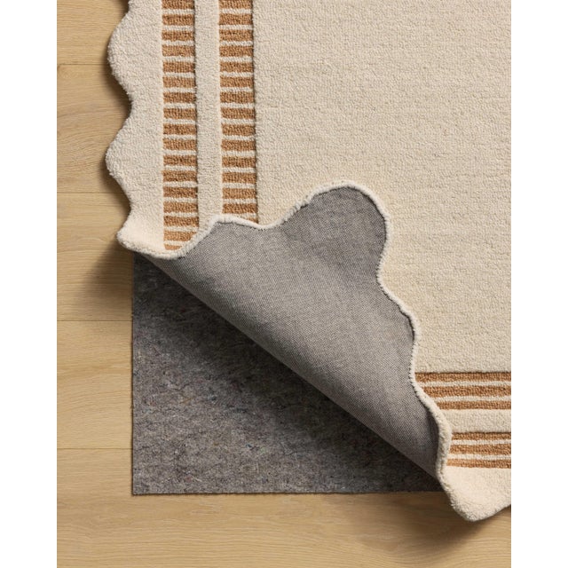 Chris Loves Julia x Loloi Scottie Ivory / Rust 3'-6" x 5'-6" Accent Rug For Sale In Dallas - Image 6 of 6