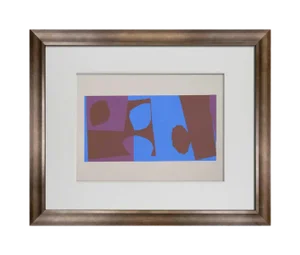 Modern Josef Albers Original Silkscreen 1963 [XVIII-6b] Limited Ed. W/Archival Frame