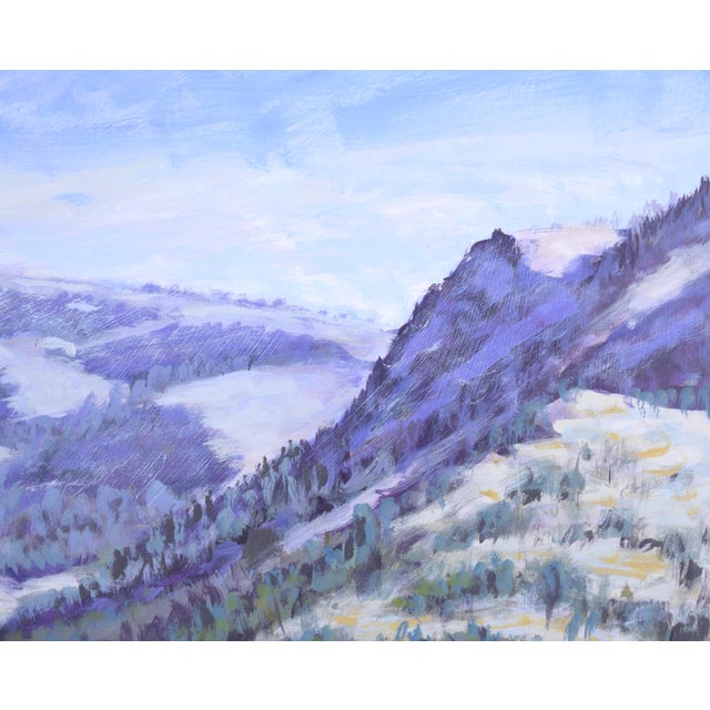 Mountain Lake - Plein Aire Landscape Acrylic on Board Lush mountain landscape by California Plein Aire artist Nick White...