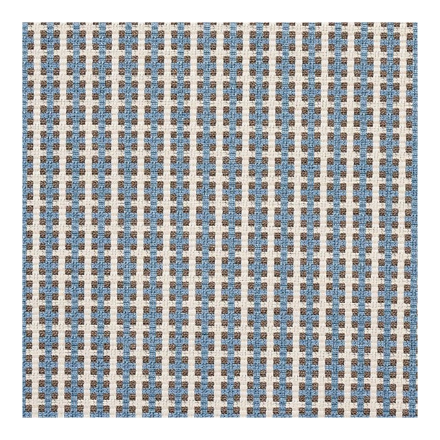 Schumacher Crosstown Fabric in Sky For Sale