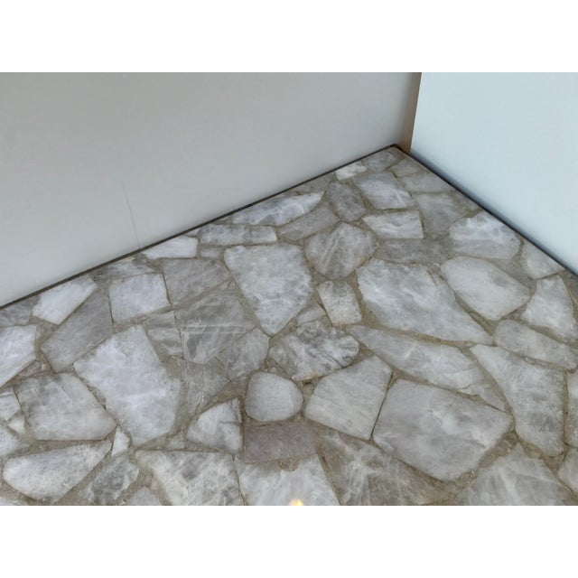 Organic Modern Quartz Coffee Table For Sale - Image 4 of 6