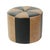 Vintage Brown 2-Tone Skai Ottoman, 1960s For Sale - Image 12 of 12