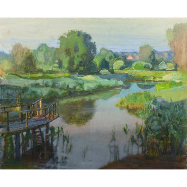 Blue Morning, 2016, Oil on Canvas For Sale - Image 8 of 8