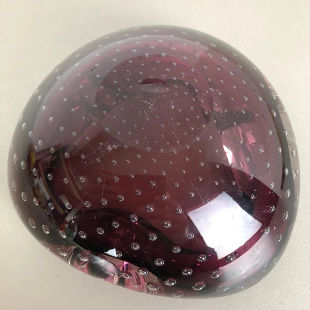 Large Murano Bubble Glass Bowl or Ashtray, Italy, 1970s For Sale - Image 16 of 18