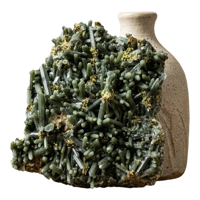 Raw Hedenbergite Sulfur Specimen by Stillmantle For Sale