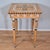 Mustard Antique Rustic Hand Painted Mustard Yellow Black & White Tall Side End Table Work Table Small Desk W/ Turned Legs For Sale - Image 8 of 11