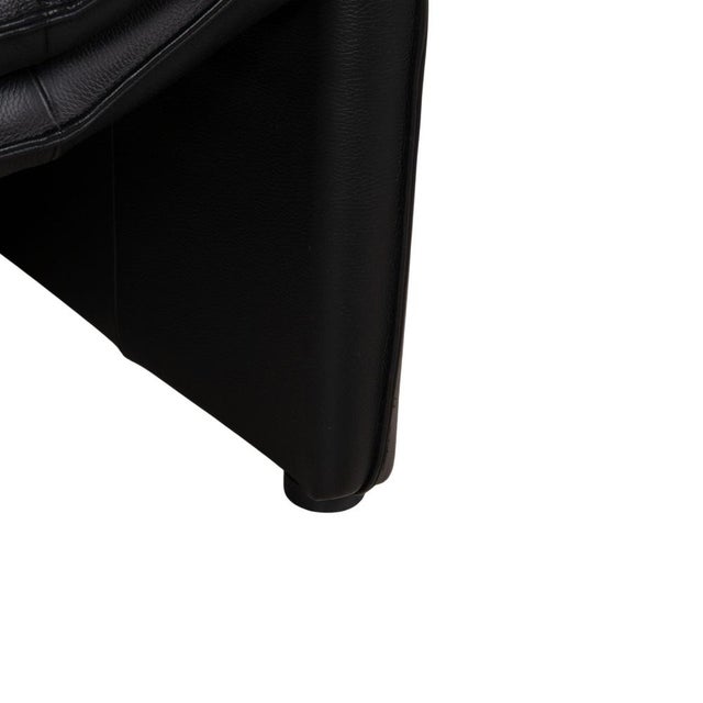Atlanta 2-Seater Sofa in Black Leather from Laauser For Sale - Image 6 of 14