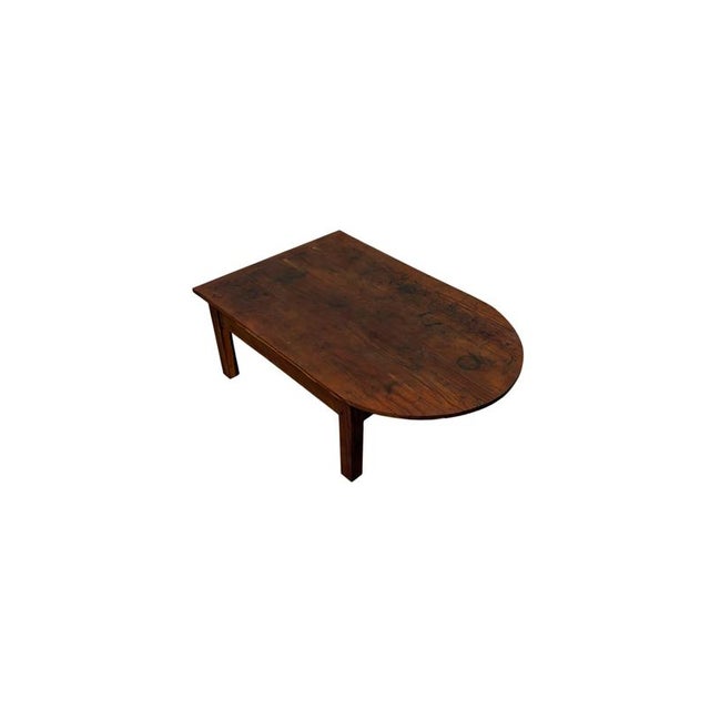 Rustic Early 20th Century Crescent-Shaped Larch Coffee Table For Sale - Image 3 of 5