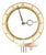 Mid Century Modern Wall Clock Oak Pendulum Weights Brass Denmark Chime For Sale