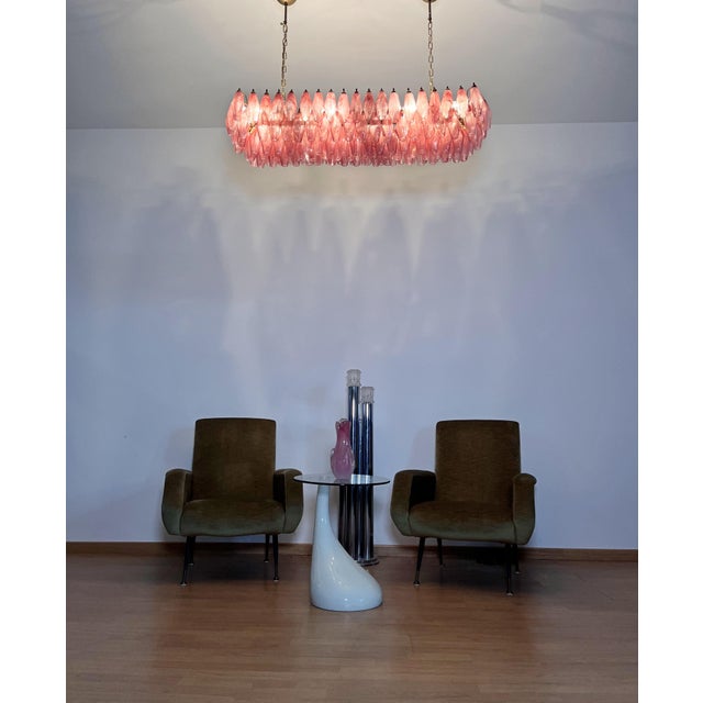 Pink Alabaster Murano Glass Poliedri Chandelier by Carlo Scarpa, 1990 For Sale - Image 10 of 18