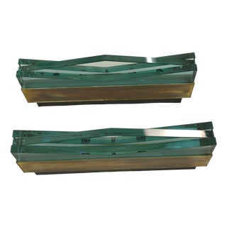 Model 1829 Wall Sconces by Max Ingrand for Fontana Arte, 1960s, Set of 2 For Sale