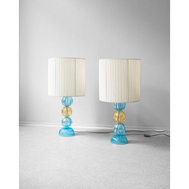 Italian Murano Glass Table Lamp, 1990s For Sale - Image 4 of 8